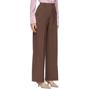 Nanushka Brown Cleo Trousers Elegant Brown Wide-Leg Women's Pants